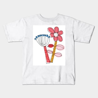 Post modern flowers Kids T-Shirt